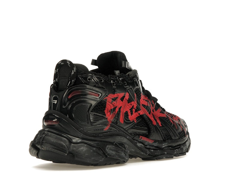 Balenciaga Runner Graffiti Black Red