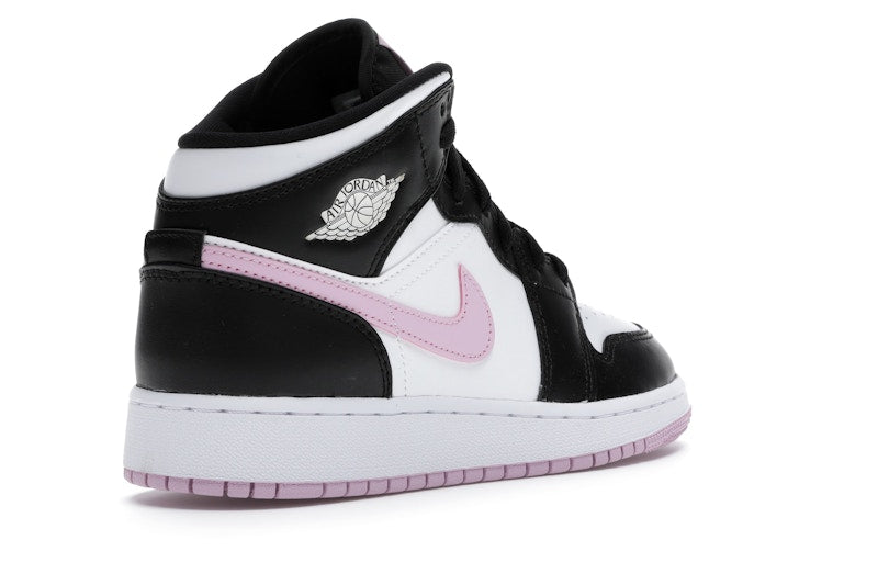Jordan 1 Mid White Black Light Arctic Pink (GS)