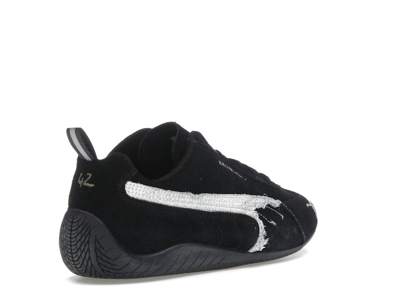 Balenciaga x Puma Speedcat Suede Distressed Black White