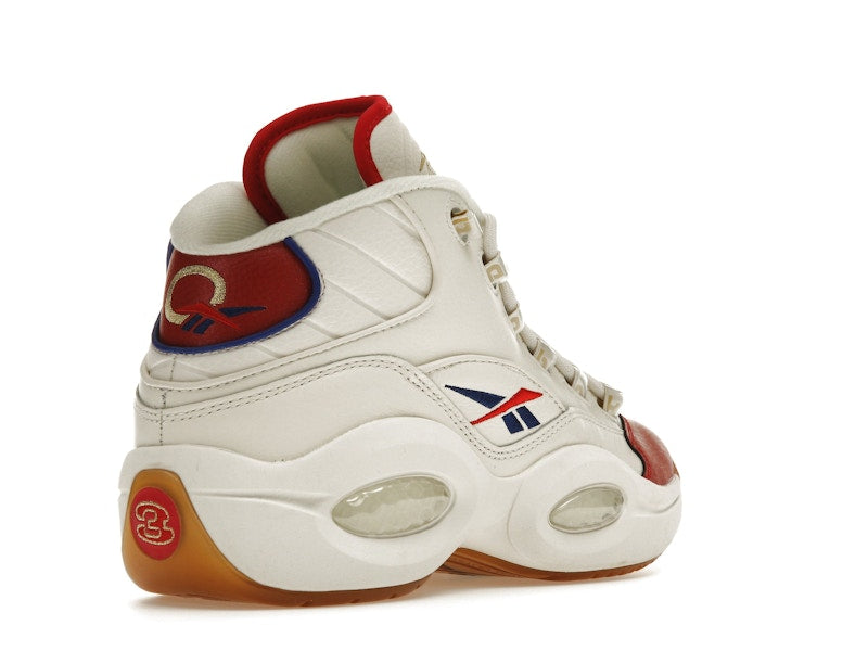 Reebok Question Mid White Red Blue