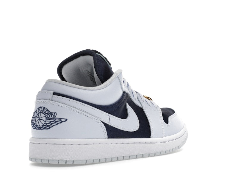 Jordan 1 Low SE Football Grey White Gym Red Midnight Navy (Women's)