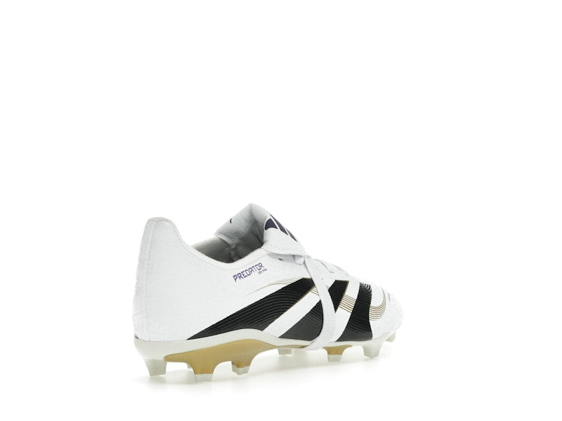 adidas Predator League Fold-Over Tongue FG/MG Cloud White Core Black Gold Metallic (GS)