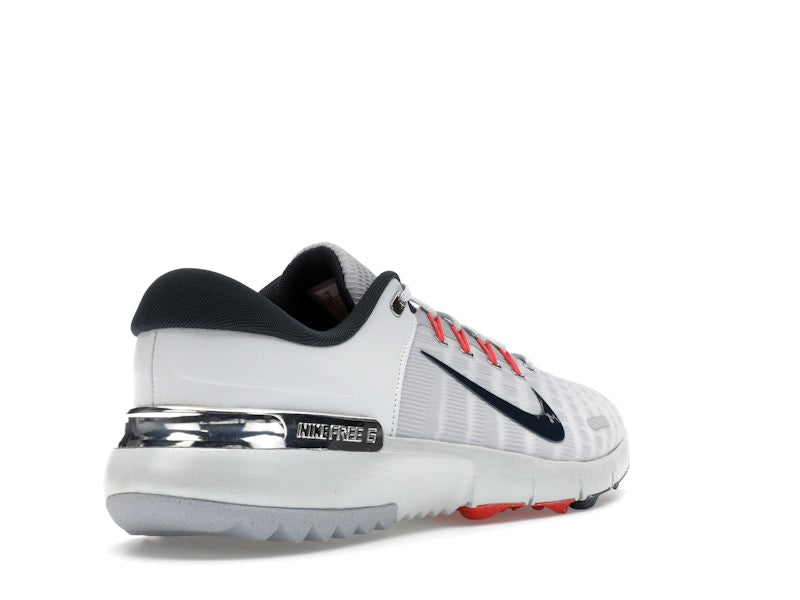 Nike Free Golf Pure Platinum Light Crimson Wolf Grey Armory Navy