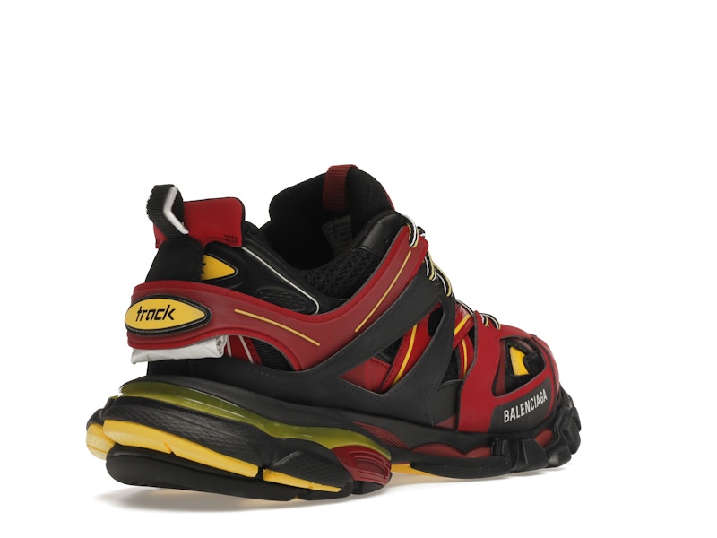 Balenciaga Track Trainers Burgundy Black