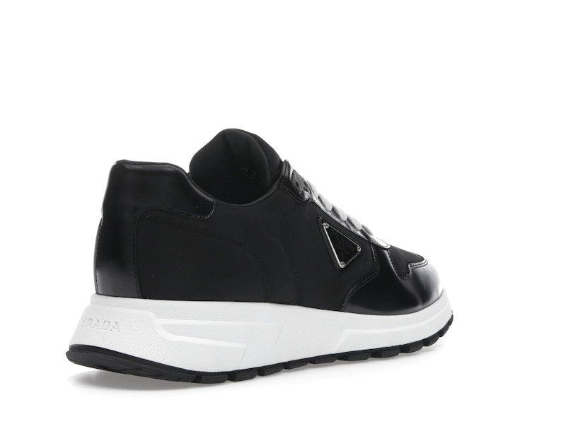 Prada PRAX 01 Sneakers Re-Nylon Brushed Leather Black White