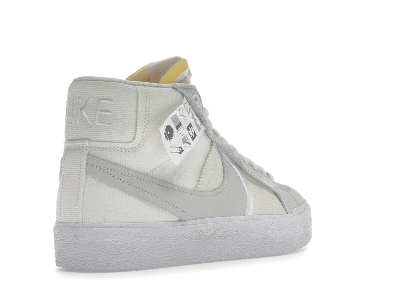 Nike SB Blazer Mid Warning Label Summit White