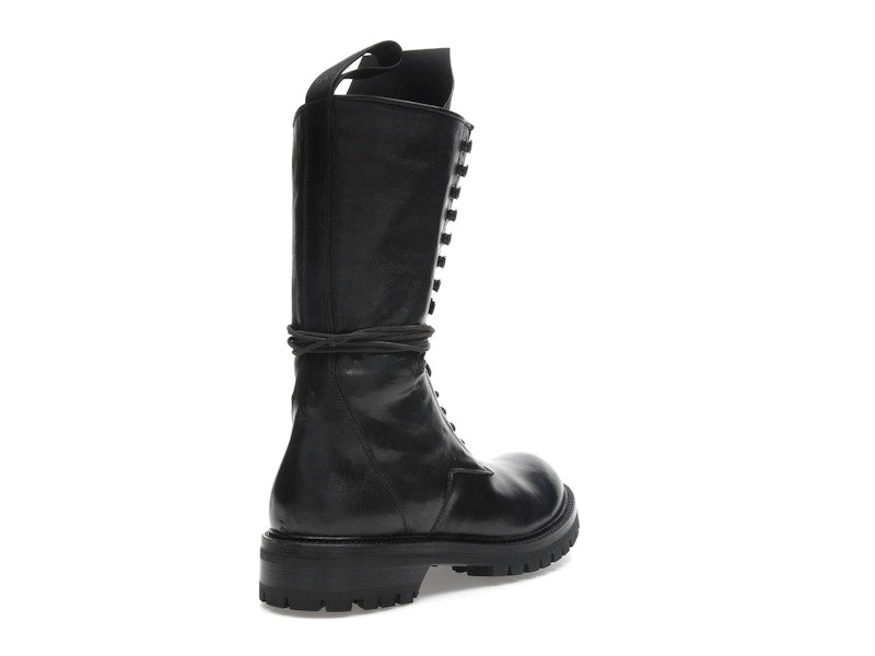 Rick Owens Army Laced Boot Black