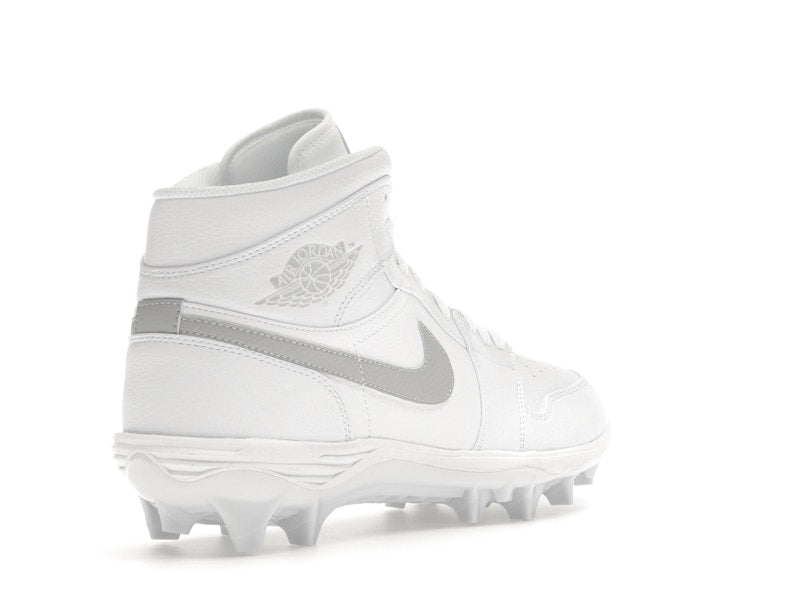 Jordan 1 Mid TD Cleat White Grey Fog
