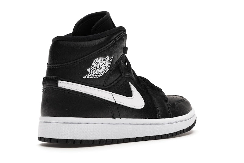 Jordan 1 Mid Black White (Women's)
