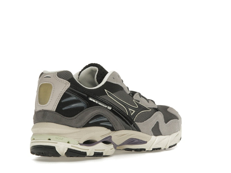 Mizuno Wave Rider 10 Dark Grey Lime Yellow