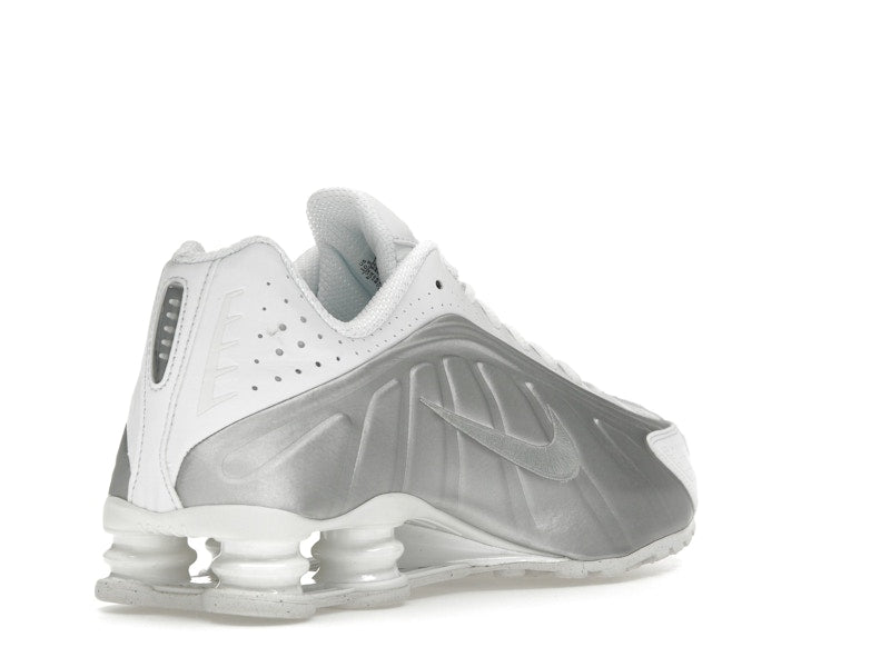 Nike Shox R4 White Bright Crimson Metallic Silver