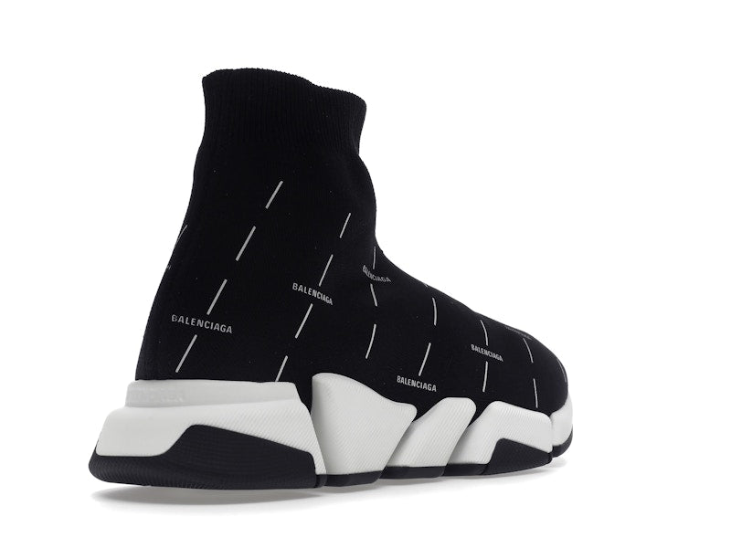 Balenciaga Speed 2.0 Black White Logo