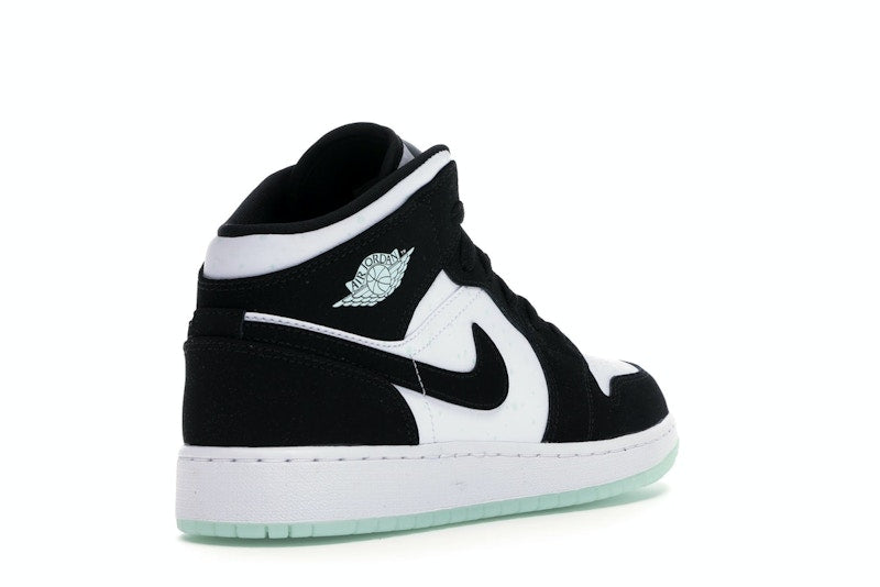 Jordan 1 Mid White Black Teal Tint (GS)
