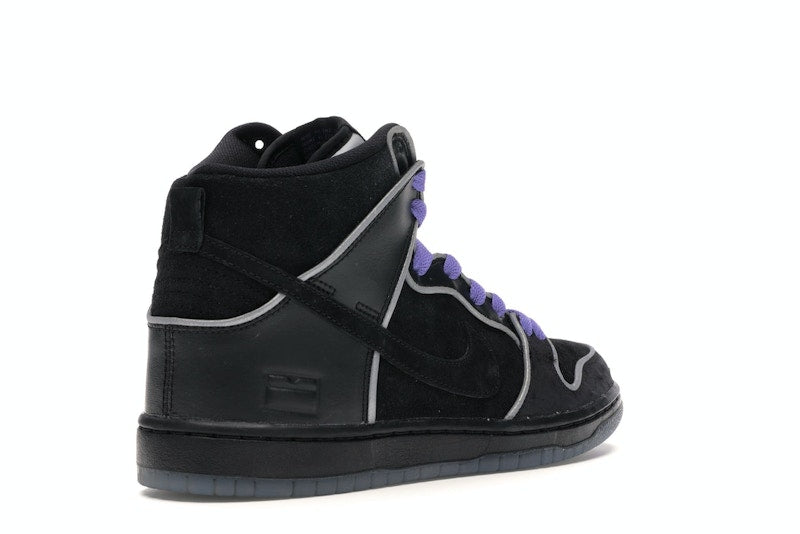 Nike SB Dunk High Black Purple Box