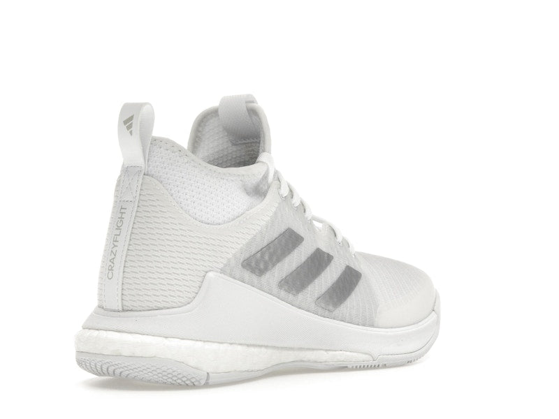 adidas Crazyflight Mid Cloud White Silver Metallic Grey (Women's)