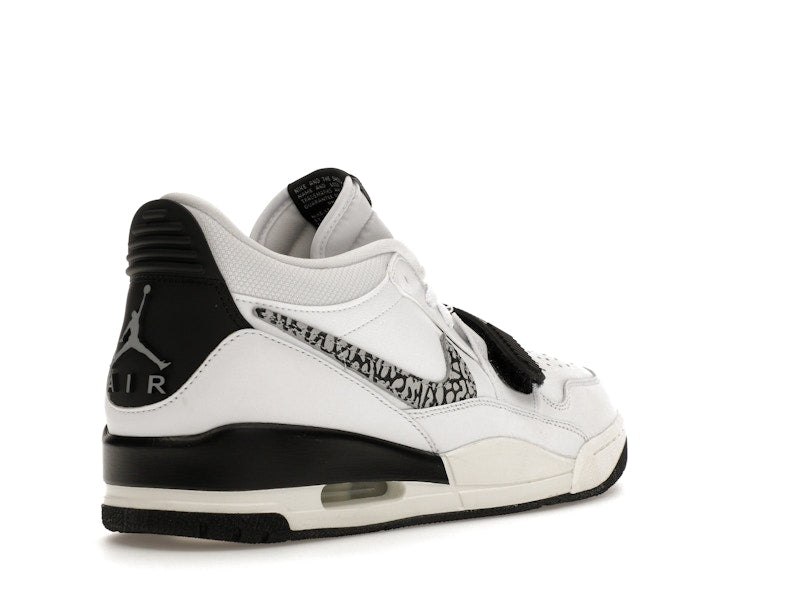 Jordan Legacy 312 Low White Black Elephant Swoosh