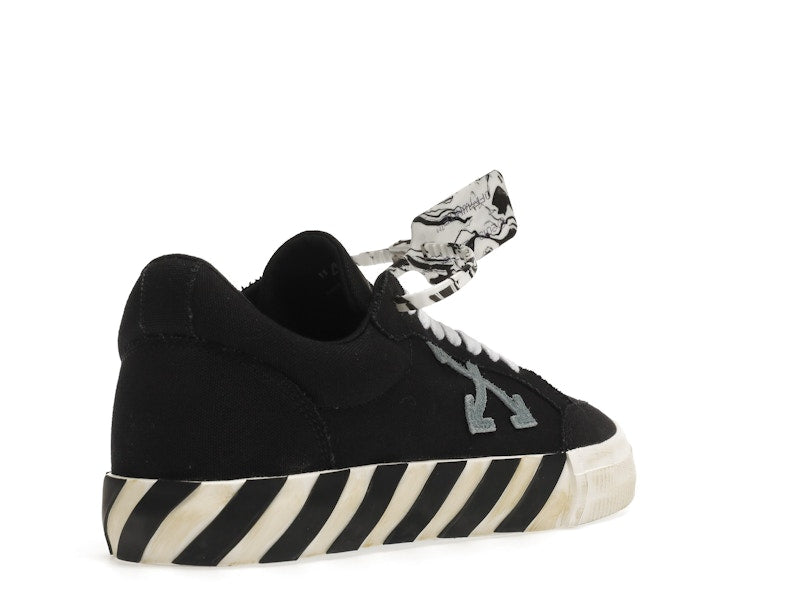 OFF-WHITE Vulc Low Black Light Blue Arrow