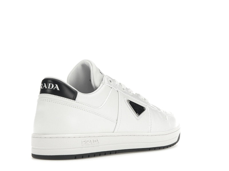 Prada Downtown Low Top Sneakers Leather White White Black