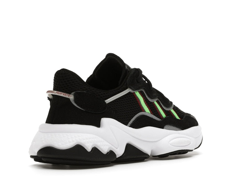 adidas Ozweego Core Black Solar Green (GS)