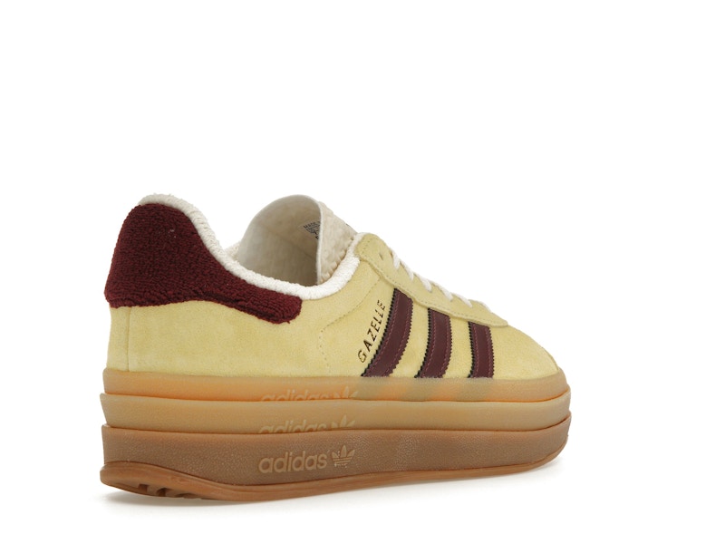 adidas Gazelle Bold Almost Yellow Maroon (Women's)