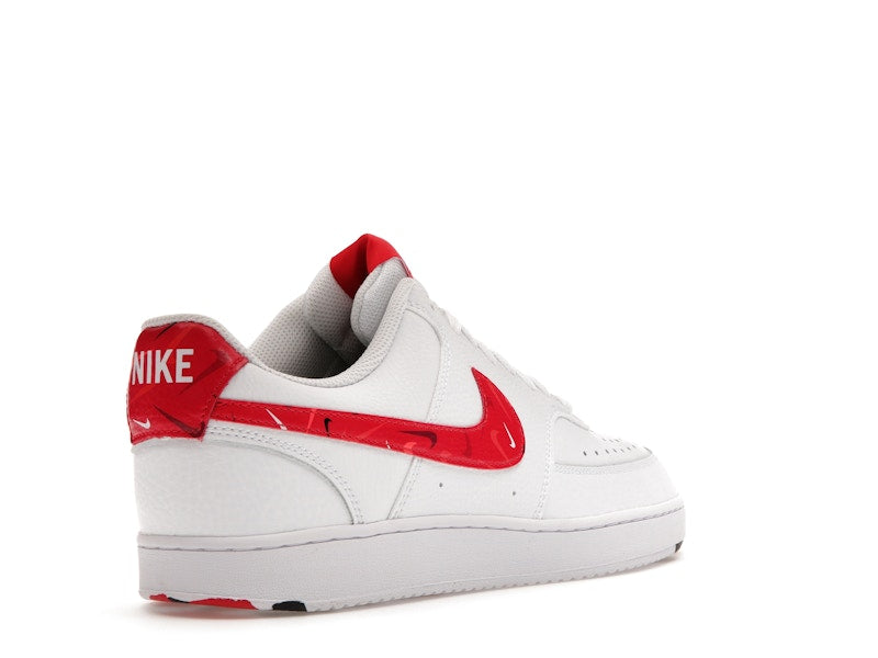 Nike Court Vision Low Swoosh Print Red