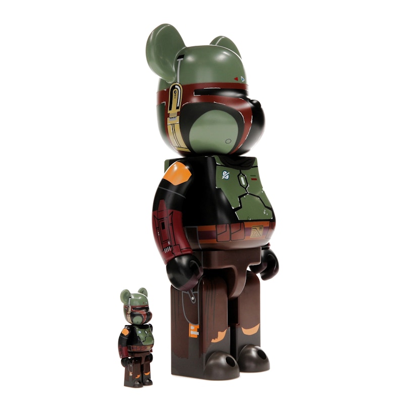 Bearbrick x Star Wars Boba Fett (Recovered Armor) 100% & 400% Set