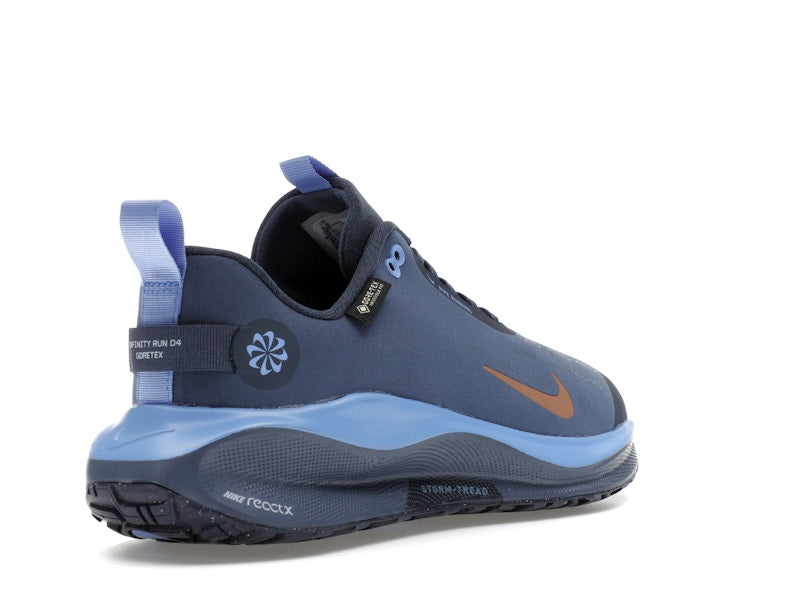Nike React Infinity Run 4 Gore-Tex Thunder Blue Diffused Blue Royal Pulse Metallic Red Bronze (Women's)