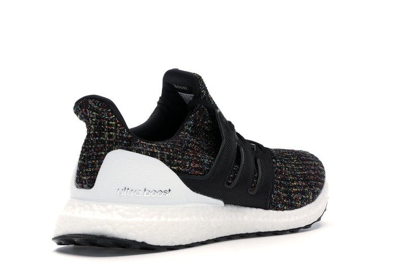 adidas Ultra Boost 4.0 Black Multi-Color White Heel Cage