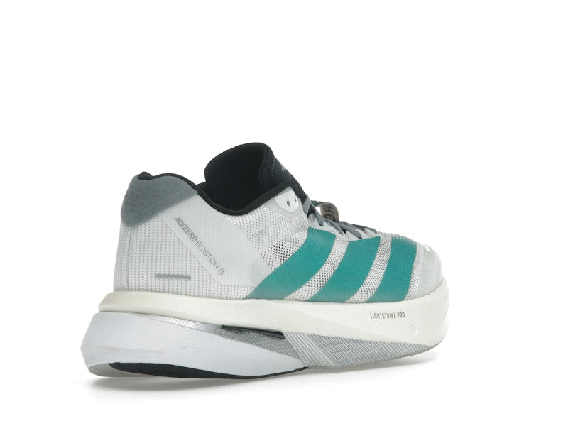 adidas Adizero Boston 13 White Pure Teal