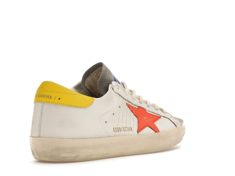 Golden Goose Super-Star White Orange Yellow
