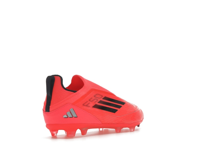adidas F50 Pro Laceless FG Turbo Aurora Black Platinum Metallic (GS)