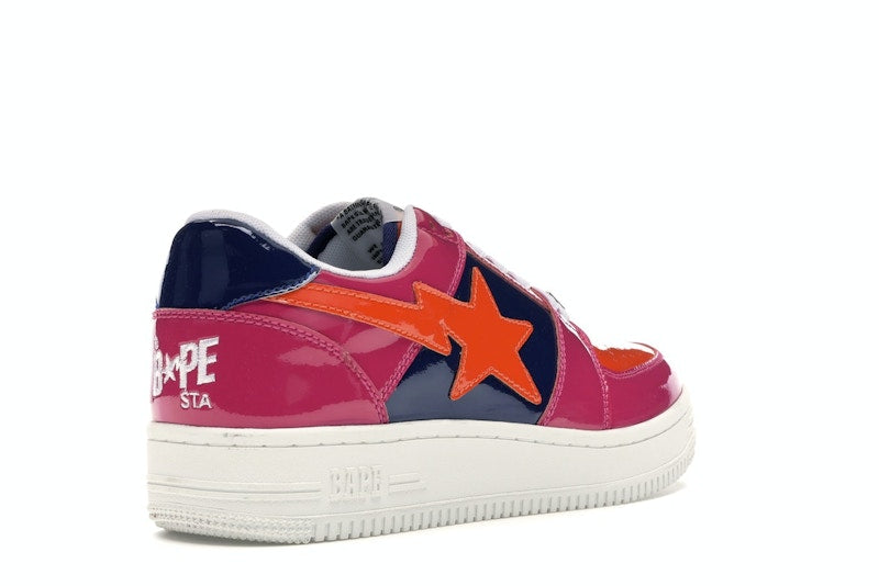A Bathing Ape Bape Sta Low Color Block Pink Orange Navy