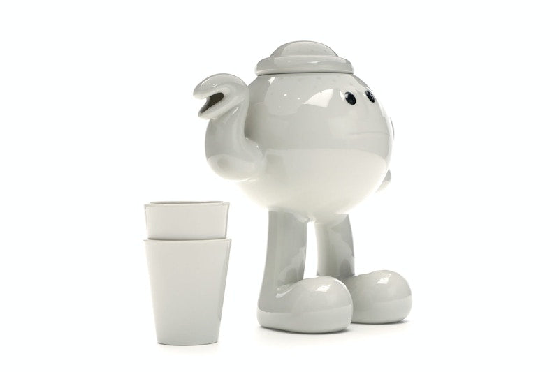 James Jarvis Glazed Porcelain Teapot White