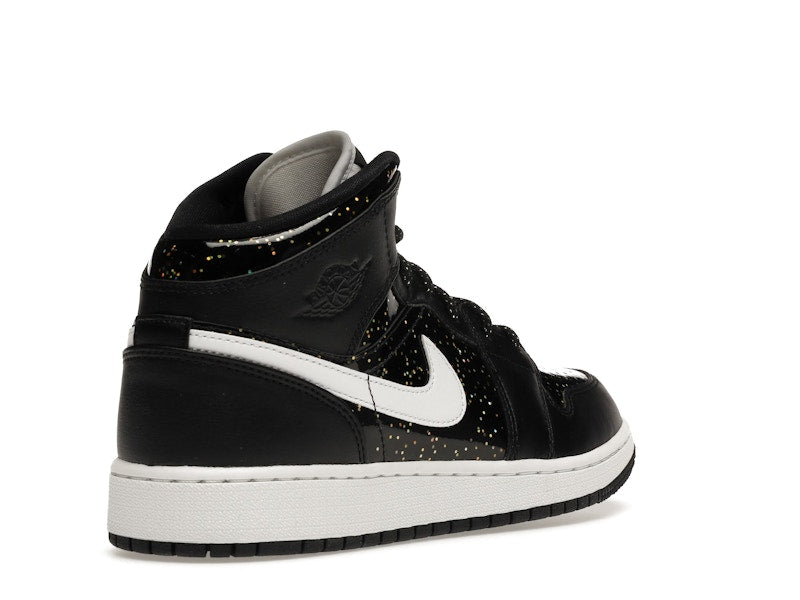 Jordan 1 Mid Black Speckle (GS)