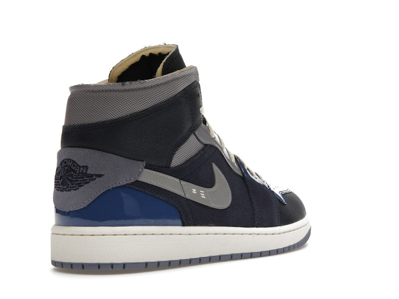 Jordan 1 Mid SE Craft Obsidian French Blue Ashen Slate White