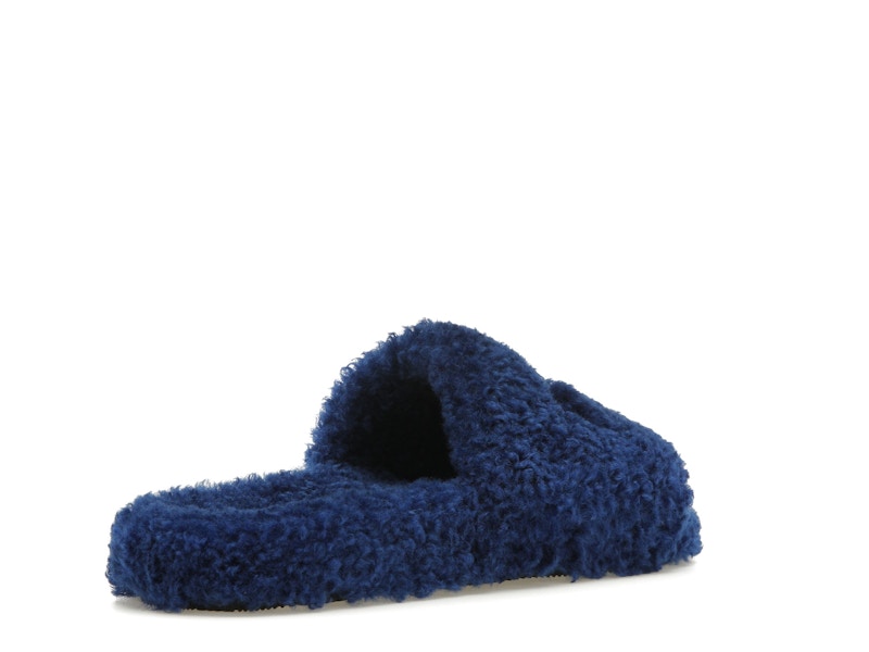 Balenciaga Furry Slide Blue