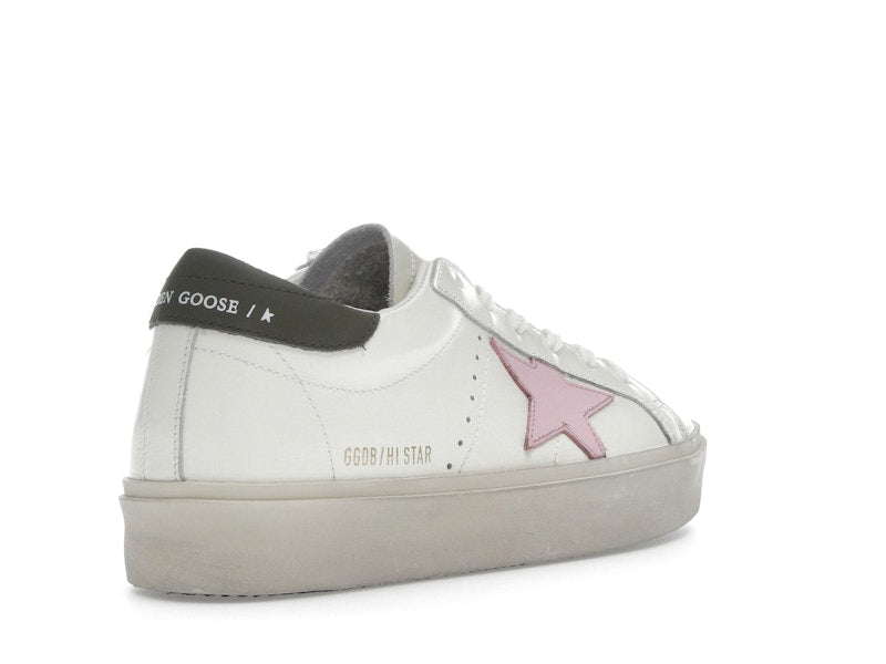 Golden Goose Hi Star White Pink Silver (Women's)