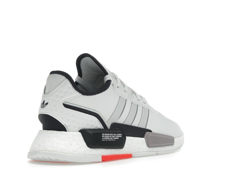 adidas NMD G1 Crystal White Grey Solar Red