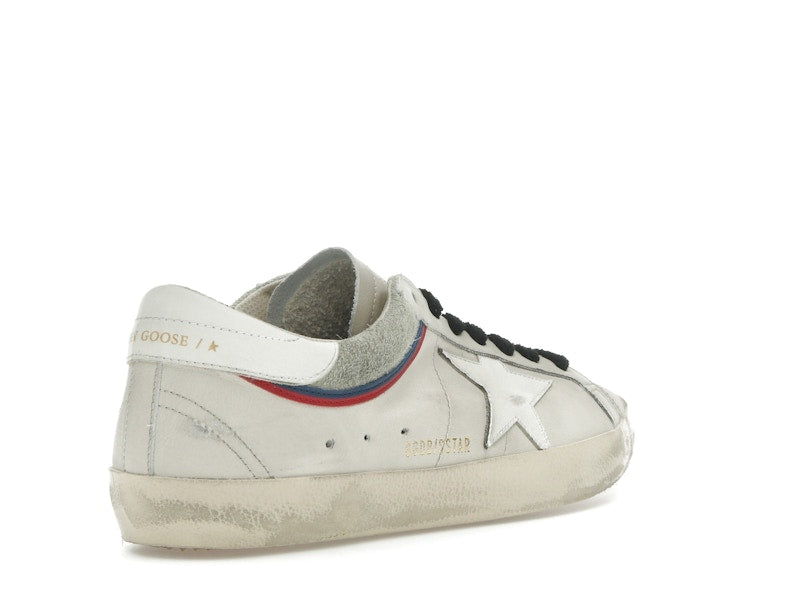 Golden Goose Super Star White Grey Red Blue