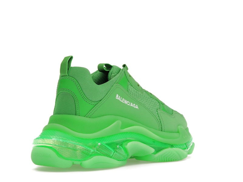 Balenciaga Triple S Clear Sole Bright Green