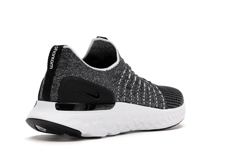Nike React Phantom Run Flyknit 2 Black White Blend