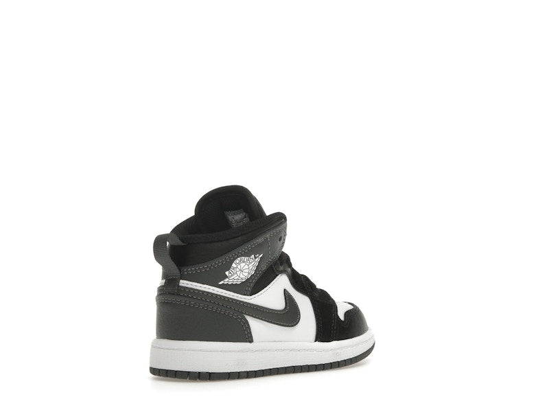 Jordan 1 Mid Black White Iron Grey (PS)