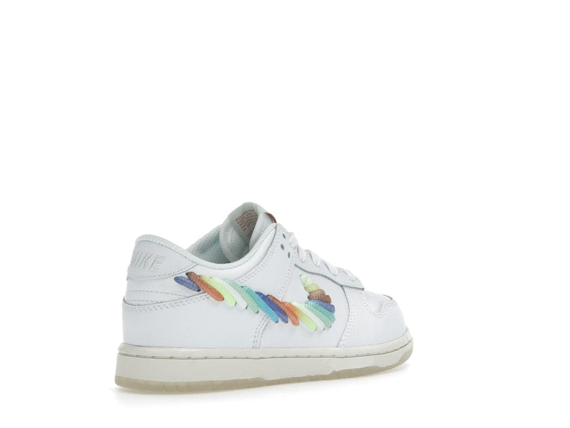 Nike Dunk Low SE Rainbow Lace Swoosh White (PS)