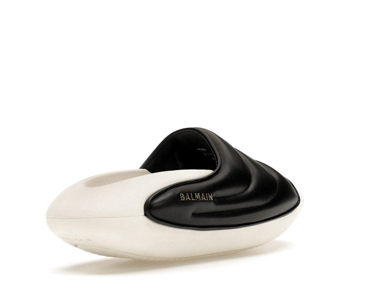Balmain B-IT Mules Black White