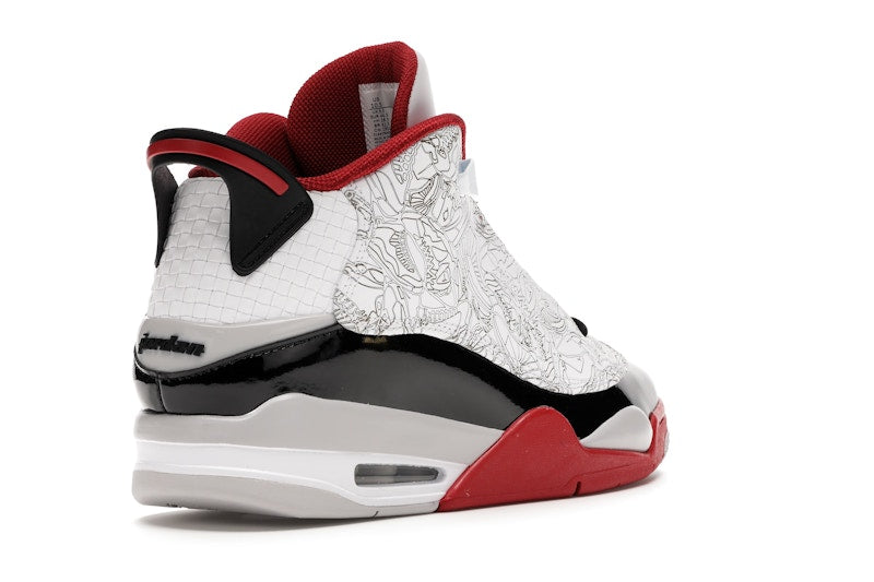 Jordan Dub Zero White Varsity Red