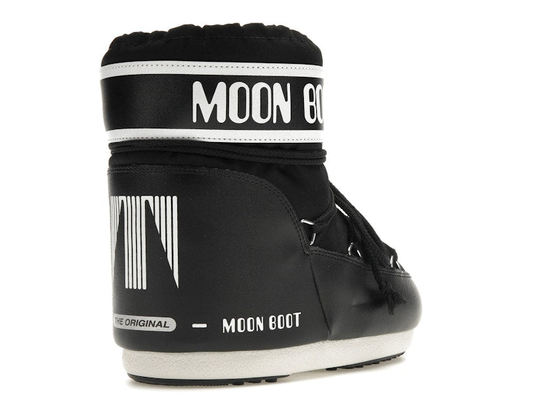 Moon Boot Icon Low Nylon Boot Black White