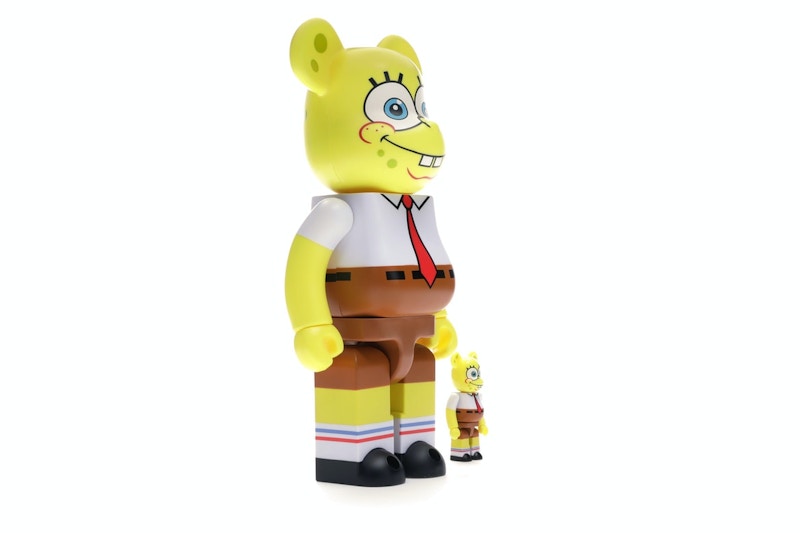 Bearbrick Spongebob 100% & 400% Set Yellow