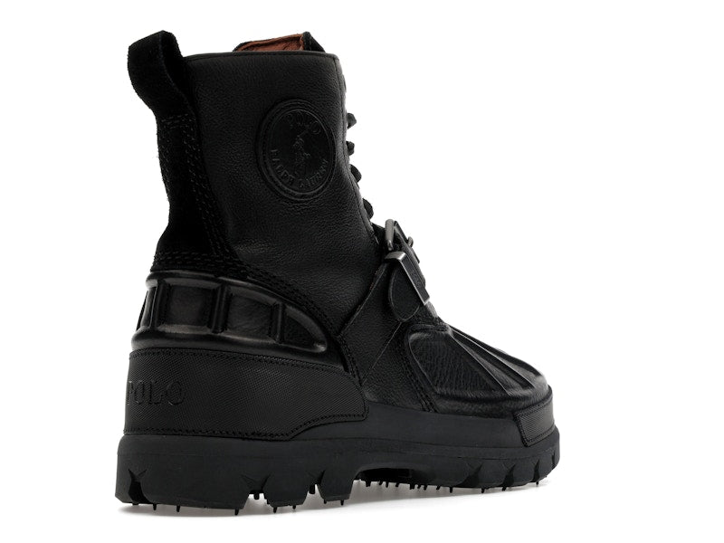 Polo Ralph Lauren Oslo High Oiled Leather Boot Black