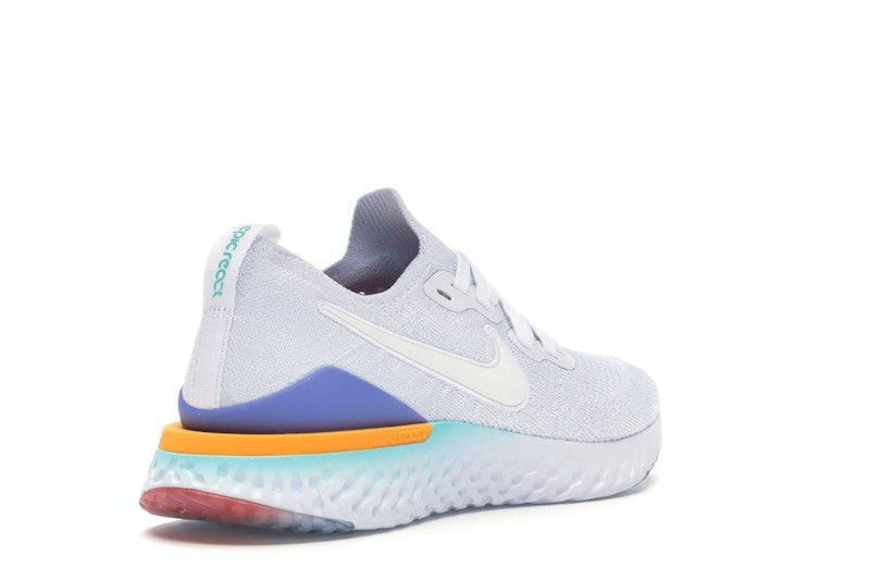 Nike Epic React Flyknit 2 White Hyper Jade Ember Glow (Women's)