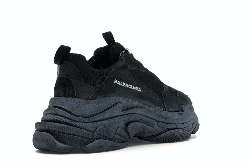 Balenciaga Triple S Triple Black (2018 Reissue) (Pre-Distressed)